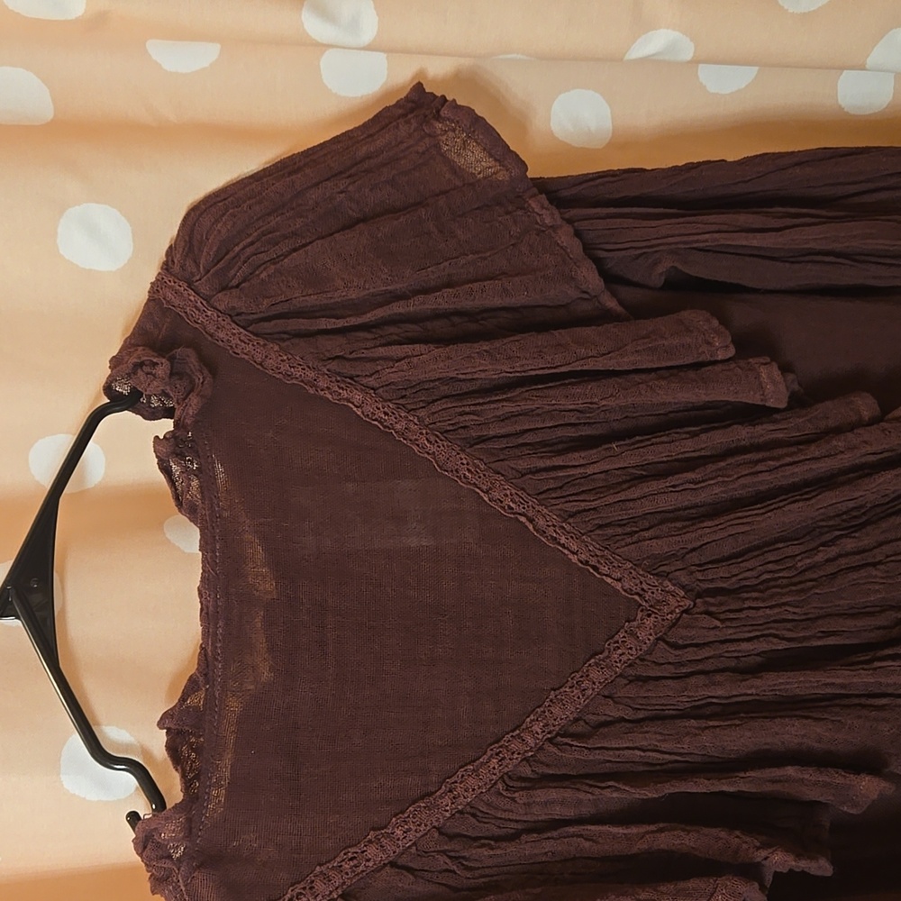 Jen's Pirate Booty Alta Blouse in Plum Sz S - Picture 5 of 7